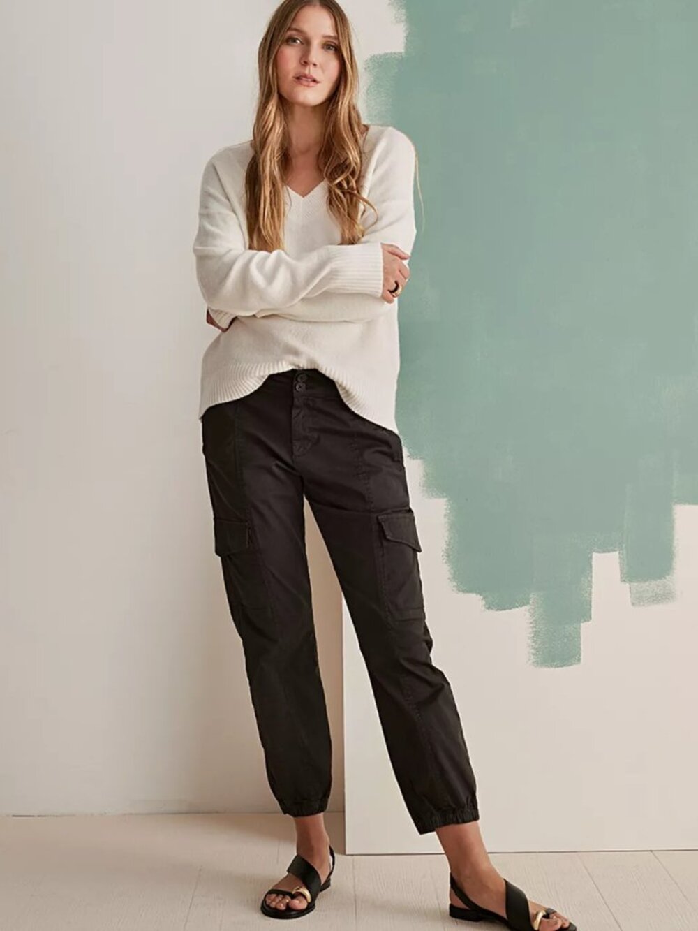 Sanctuary Rebel Women’s Standard Rise Pant Obsidian Size 30 Cargo Jogger NWT $99